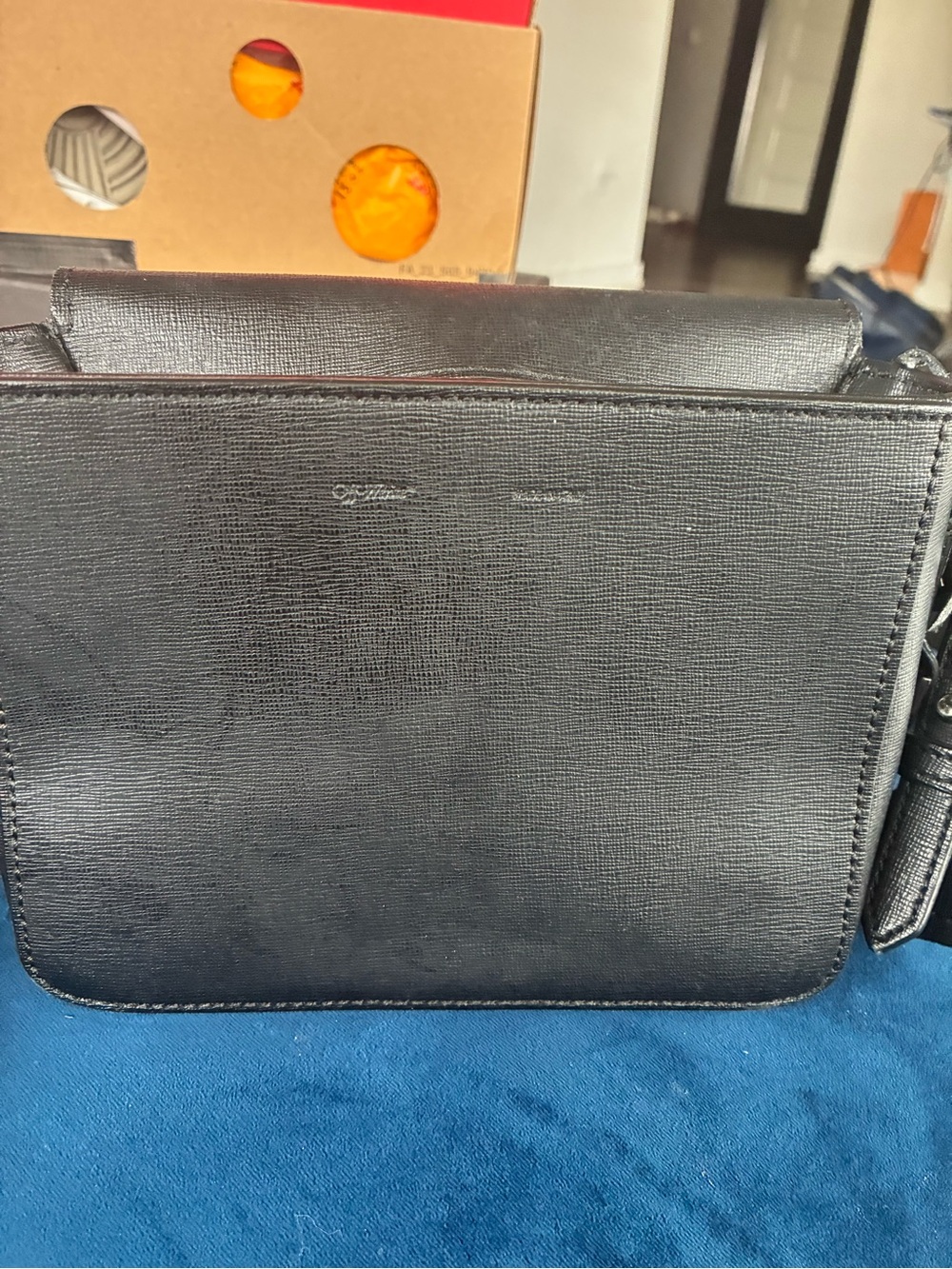 Off—White Black and White Diagonal Stripe Crossbody Bag - Picture 10 of 11
